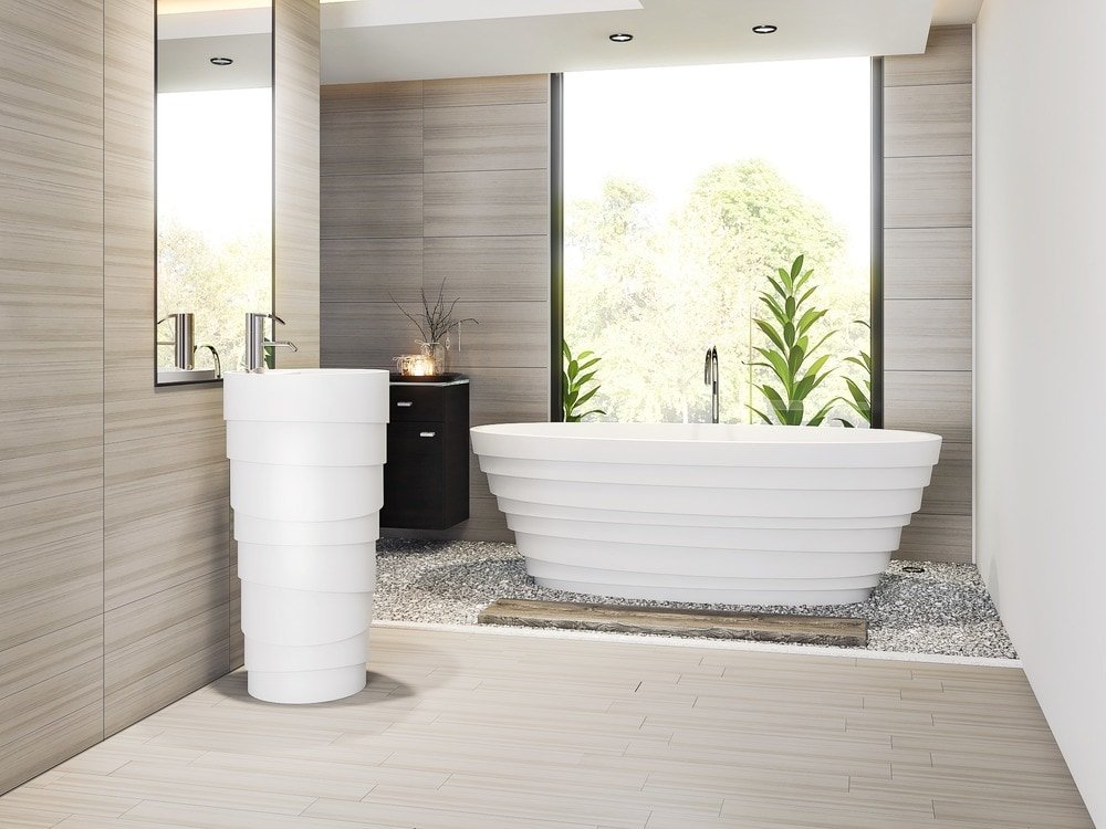 Light vs dark bathroom flooring Light vs Dark Bathroom Flooring: What to Choose