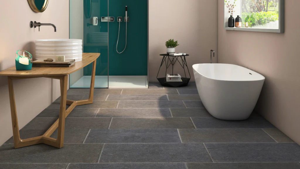 Mixing Tile Styles on Bathroom Floors