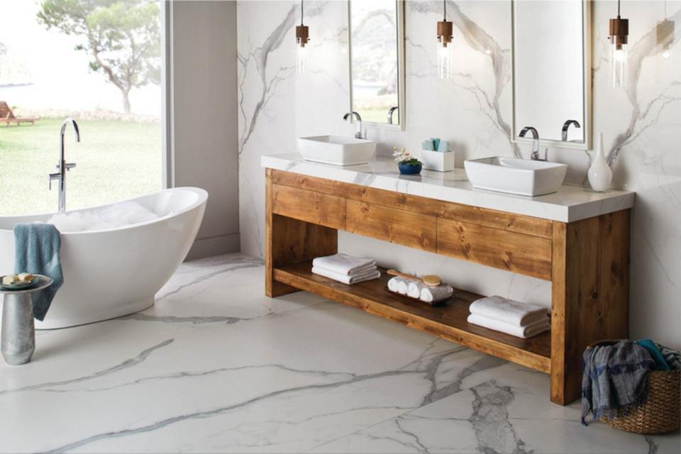 Floating vs Glued Bathroom Floors Compared