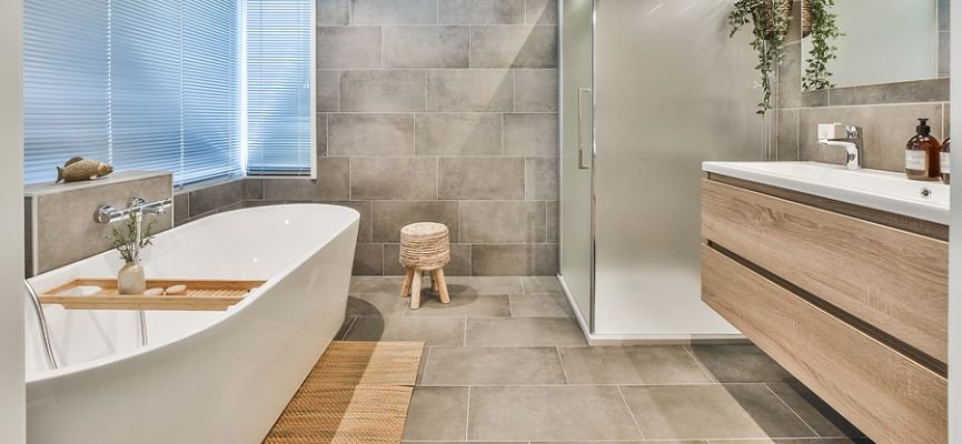 Polished concrete bathroom floor Polished Concrete Bathroom Floors: Style Guide