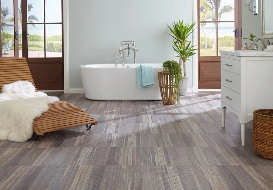 Slip-Resistant Vinyl Bathroom Flooring Options
